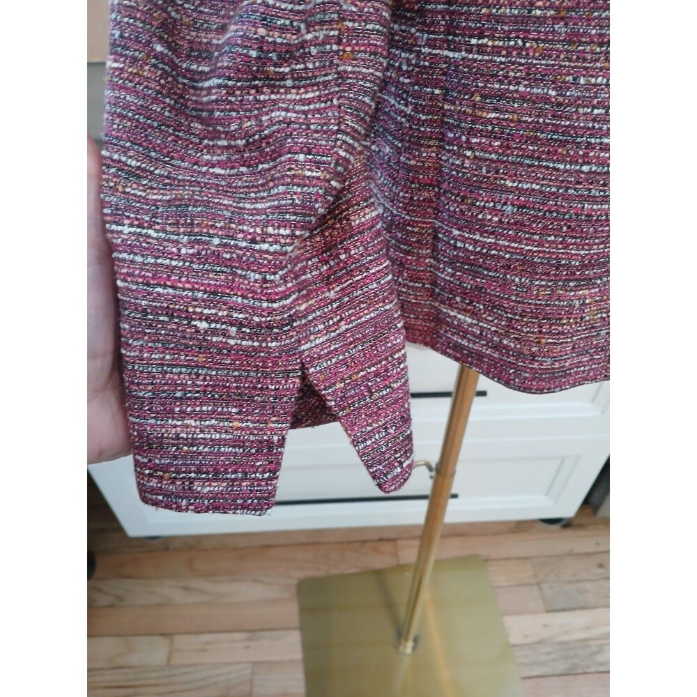 Kasper Separates Blazer Jacket Pink Tweed Women's 8/P Office Career - Picture 7 of 13